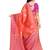 Pink Woven Poly Silk Saree With Blouse