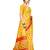 Yellow woven art silk saree with blouse