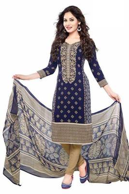 Combo Of 2 Printed Synthetic Unstitched Salwar With Dupatta 2