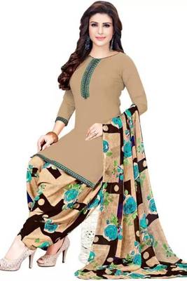 Combo Of 2 Printed Synthetic Unstitched Salwar With Dupatta 3