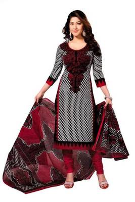Combo Of 2 Printed Synthetic Unstitched Salwar With Dupatta 2