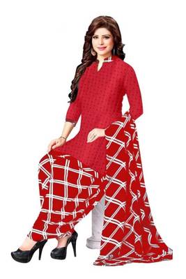 Combo Of 2 Printed Synthetic Unstitched Salwar With Dupatta 3