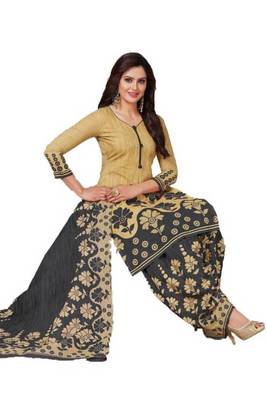 Combo Of 2 Printed Synthetic Unstitched Salwar With Dupatta 2
