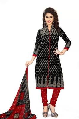 Combo Of 2 Printed Synthetic Unstitched Salwar With Dupatta 2