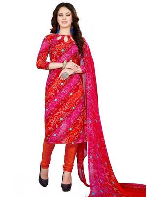 Combo Of 2 Printed Synthetic Unstitched Salwar With Dupatta 3