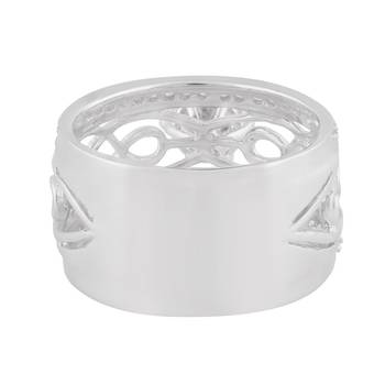 Cubic Zirconia Rhodium Plated Engagement Ring for Women's Ring 3