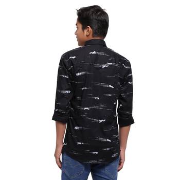 Blue Printed Polyester Shirt for Boys 2