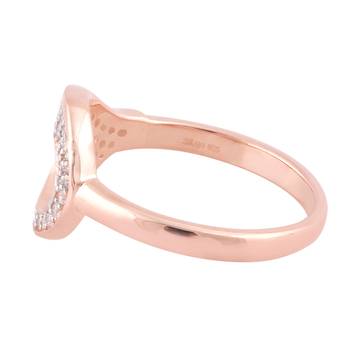 Rose Gold Plated Cubic Zirconia Women Ring 2
