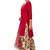 Women's Coral Pink & Beige Cotton Printed Readymade Patiyala Suit Set