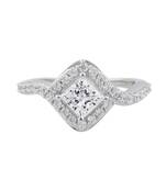 Rhodium Plated Cubic Zirconia Women Ring Gift For Her