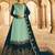 Turquoise Embroidered Silk Blend Pakistani Salwar Kameez