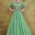 green embroidered rayon readymade suits