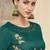Green Embroidered Silk Blend Readymade Suits