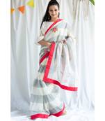 Hoorain printed Cotton Sari