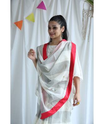 Hoorain printed Cotton Sari 5