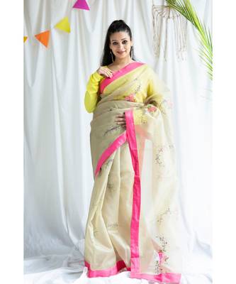Ramla printed Cotton Sari 1
