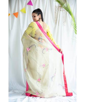 Ramla printed Cotton Sari 4