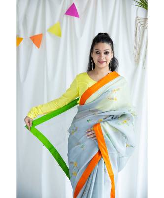 Umair printed Cotton Sari 3