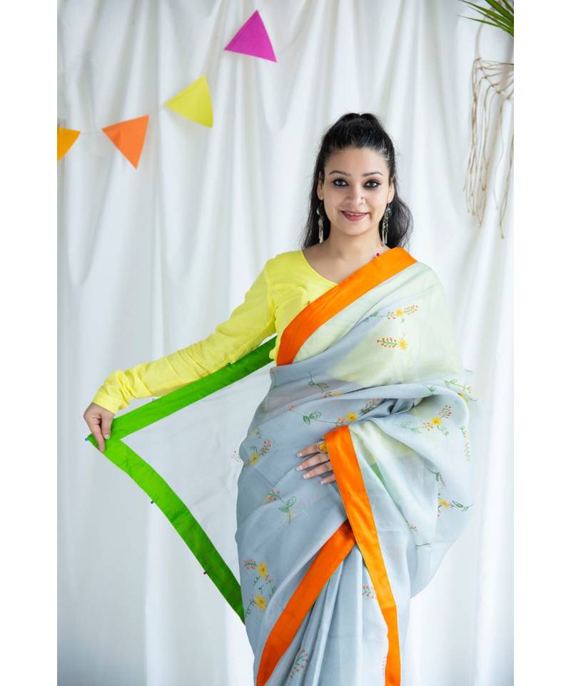 Umair printed Cotton Sari