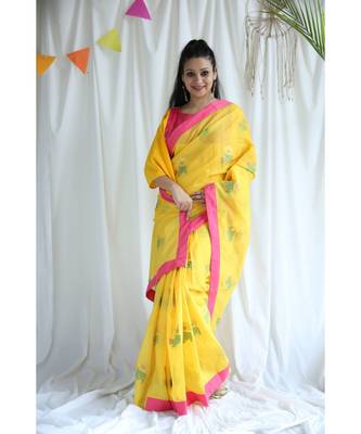 Hamza printed Cotton Sari 3