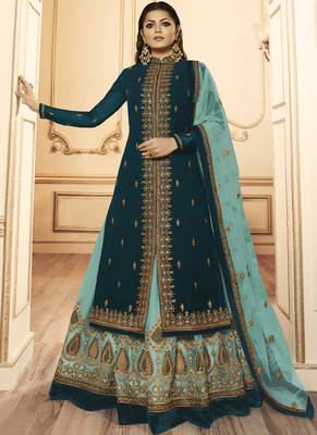 Green Embroidered Georgette Pakistani Salwar Kameez 2