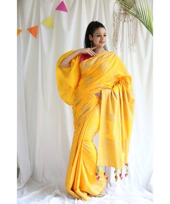 Afsana printed Cotton Sari 1