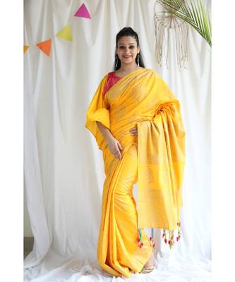 Afsana printed Cotton Sari 2