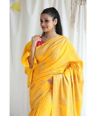 Afsana printed Cotton Sari 3