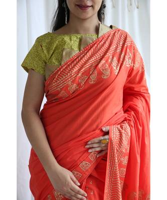 Hasina printed Cotton Sari 3