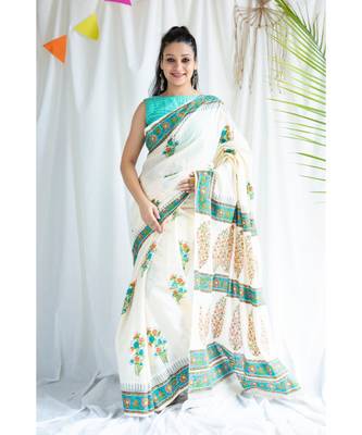 Farozen printed Cotton Sari 1