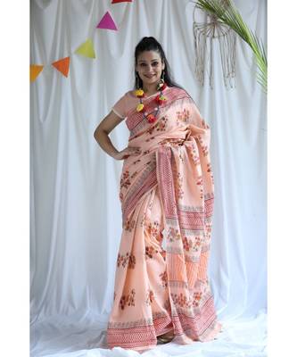 Javeda printed Cotton Sari 2