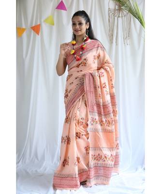 Javeda printed Cotton Sari 3