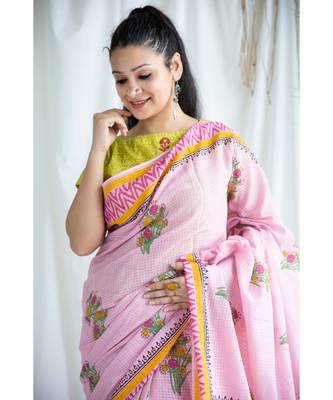Aatifa printed Cotton Sari 1