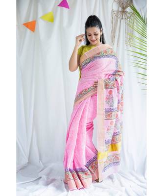 Aatifa printed Cotton Sari 2