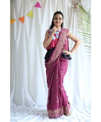 Rukmani printed Cotton Sari 2