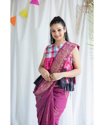 Rukmani printed Cotton Sari 3