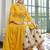 Yellow Embroidered Silk Blend Party Wear Salwar Kameez