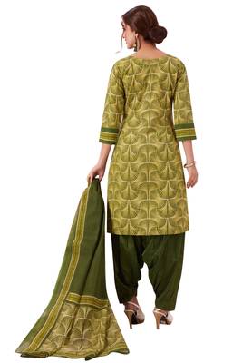 Green Printed Cotton Salwar 2