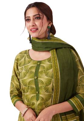 Green Printed Cotton Salwar 4