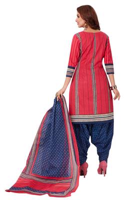 Red Printed Cotton Salwar 2