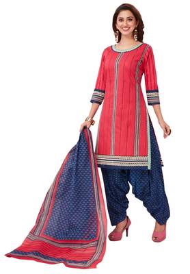 Red Printed Cotton Salwar 3
