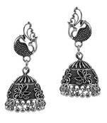 Silver jhumkas