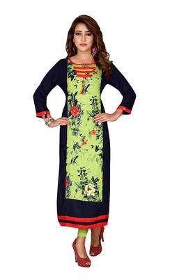 Multicolor plain rayon ethnic-kurtis 2
