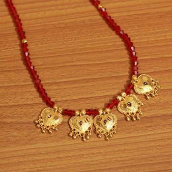 Red Crystal Mangalsutra 2