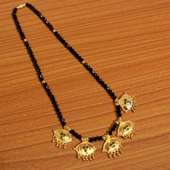 Black Crystal Mangalsutra 1