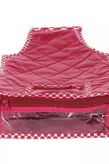 atorakushon   Fabric Blouse Cover Garments Cover Bag Clothes Storage Wardrobe Organiser Pack of 6 (Maroon)