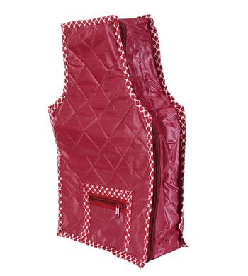 atorakushon   Fabric Blouse Cover Garments Cover Bag Clothes Storage Wardrobe Organiser Pack of 8 (Maroon) 5