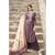 Purple floral print cotton silk salwar