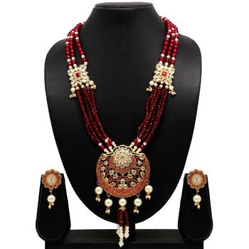 Maroon necklace-sets 2