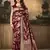 Maroon Woven Art Silk Saree With Blouse
